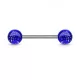 Штанга для пирсинга из стали PiercedFish BL с акриловыми шариками