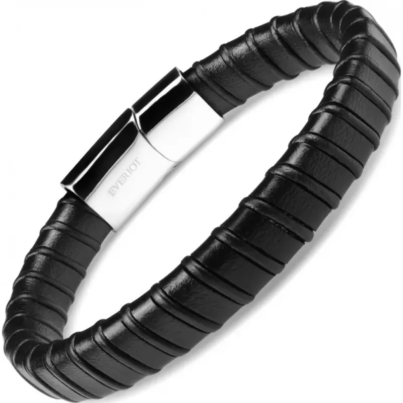 Кожаный браслет мужской Everiot BC-MJ-1639 классический