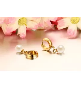 Серьги Everiot SE-XP-1790 золотистые с подвеской