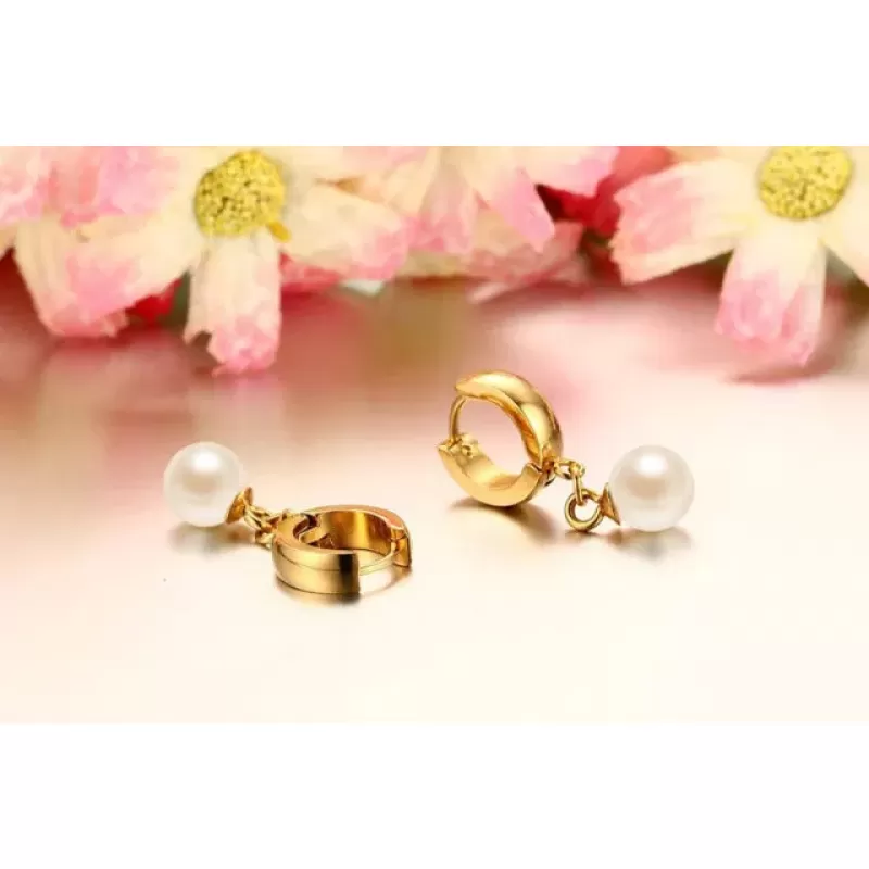 Серьги Everiot SE-XP-1790 золотистые с подвеской