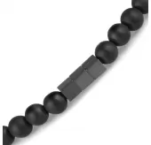 Браслет Everiot Select из змеевика и гематита LNS-0294 на резинке