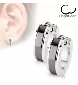 Небольшие серьги кольца TATIC SE2041 стальные