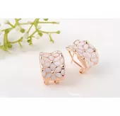 Серьги ROZI RR-09325B с цветочным принтом