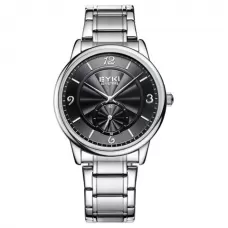 Мужские часы на металлическом ремешке EYKI серии E TIMES ET3102L-SG-02 с черным циферблатом