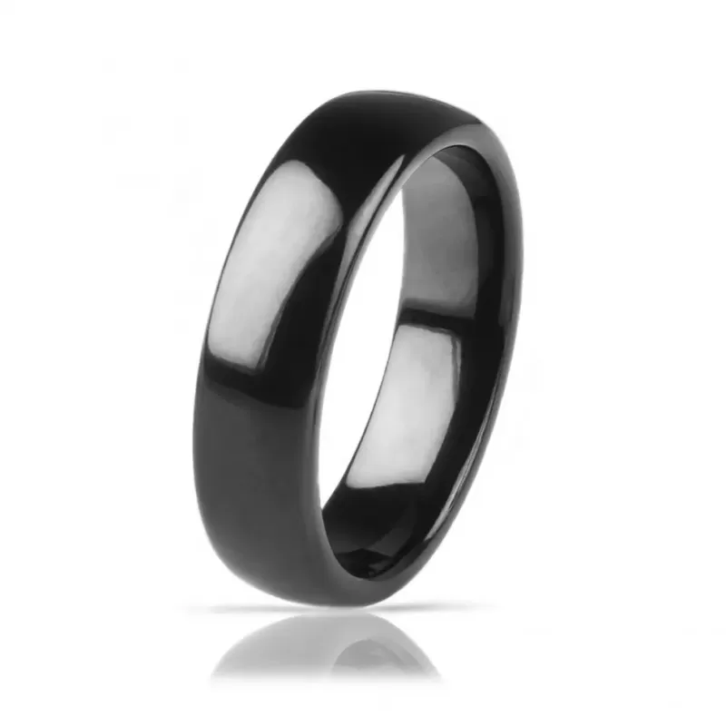 Черное кольцо из вольфрама INFY RTG-0003