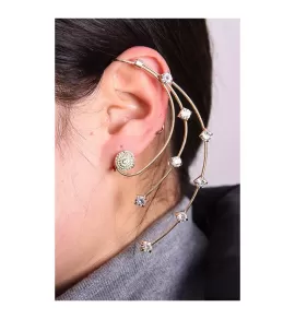 Кафф на все ухо C001-0017 со стразами