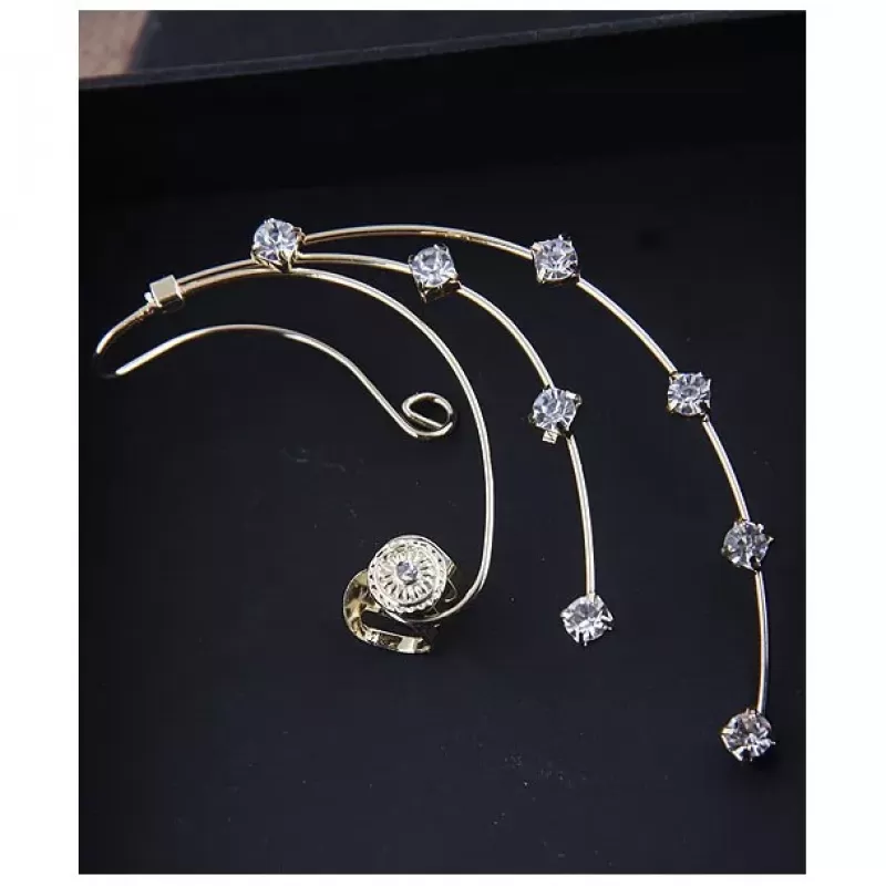 Кафф на все ухо C001-0017 со стразами