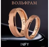 Кольцо из карбида вольфрама INFY RTG-4510-RD
