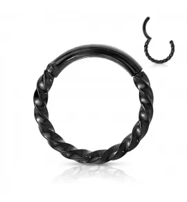 Кольцо кликер (спираль) из стали PiercedFish RH72-K серьга для пирсинга септума носа, хряща уха, трагуса, хеликса, брови, губ