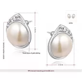 Серьги ROZI RR-02290 с крупной жемчужиной