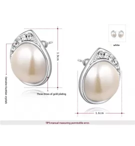 Серьги ROZI RR-02290 с крупной жемчужиной