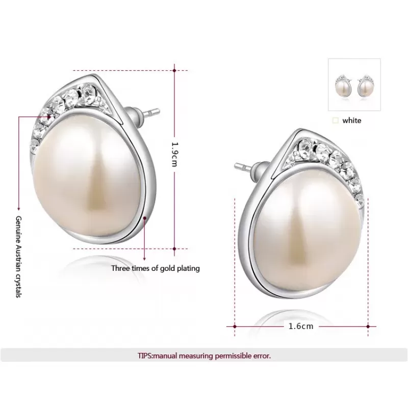 Серьги ROZI RR-02290 с крупной жемчужиной