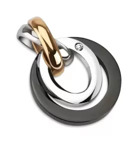 Парный кулон из ювелирной стали TATIC SSPHC-0159