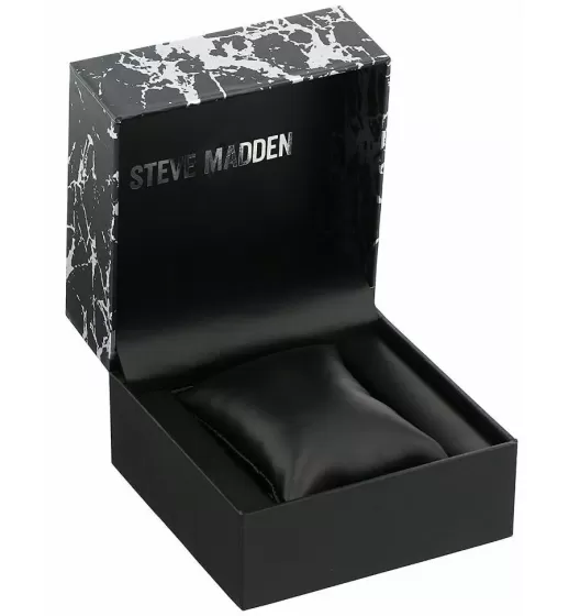 Мужские кварцевые часы из нержавеющей стали Steve Madden SMW198TGU