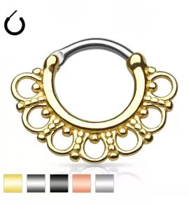 Кольцо кликер PiercedFish --SEP2-73 серьга для пирсинга септума, хряща уха
