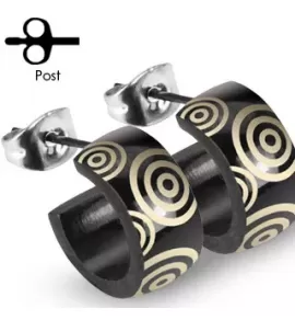 Серьги-полукольца из стали TATIC SE2112