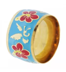 Широкое женское кольцо Soul Stories R-0229409 с акриловым узором