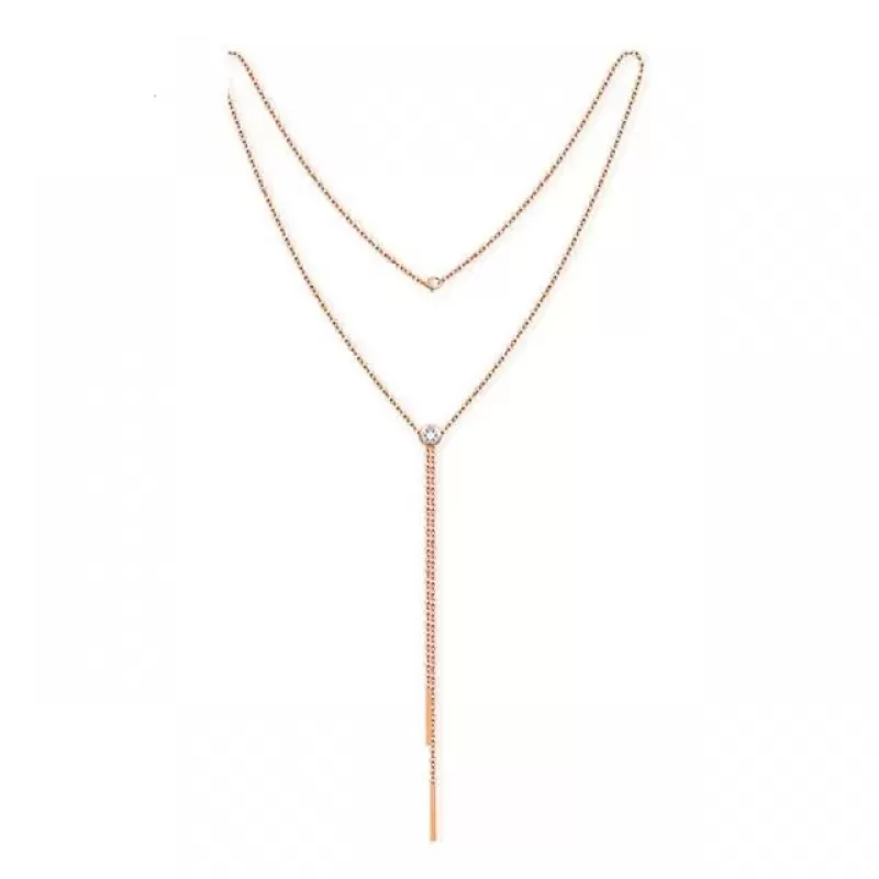 Колье из цепочек Everiot SN-XP-2054 из стали с подвесками