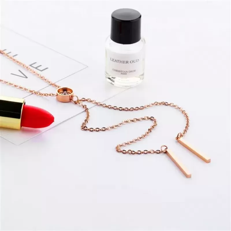 Колье из цепочек Everiot SN-XP-2054 из стали с подвесками