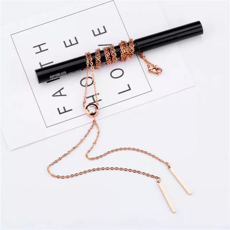 Колье из цепочек Everiot SN-XP-2054 из стали с подвесками