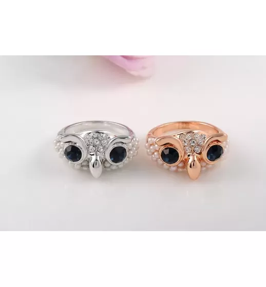 Кольцо ROZI RG-02310A в форме совы