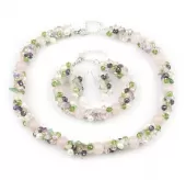 Серьги Resse EDN-1068-E из розового кварца