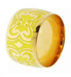 Широкое женское кольцо Soul Stories R-0229412 из стали с акриловым узором