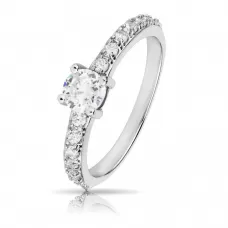 Помолвочное кольцо из стали TATIC RSS-7591 с фианитами