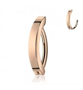 Серьга кликер из титана Pirslab RHTN01 для пирсинга в пупок розовое золото