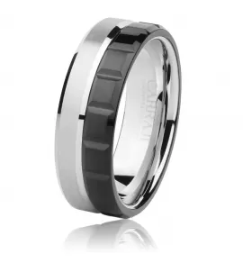 Мужское вольфрамовое кольцо CARRAJI R-TU-121