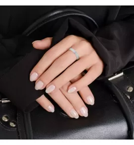 Женское кольцо из стали TATIC RSS-6705 без покрытия, с фианитами