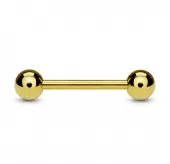 Штанга из стали PiercedFish GDPB для пирсинга языка, хряща уха, хеликса, сосков, брови, индастриал