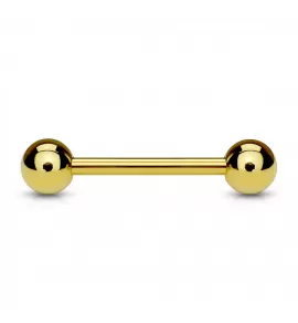 Штанга из стали PiercedFish GDPB для пирсинга языка, хряща уха, хеликса, сосков, брови, индастриал