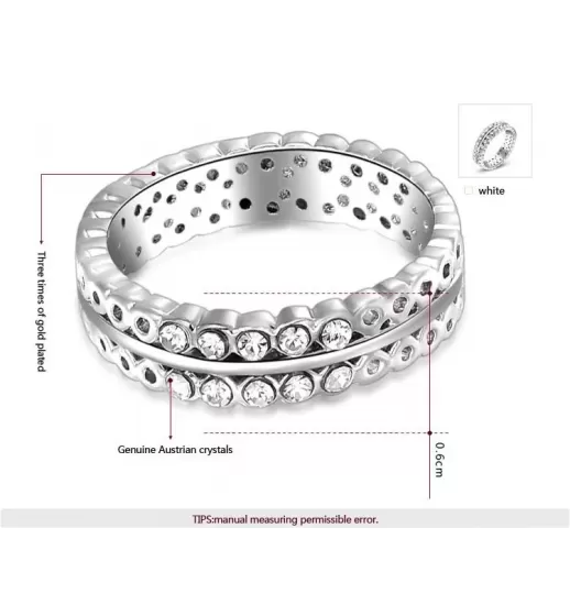 Кольцо ROZI RG-44180 ободок с фианитами