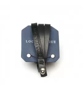 Черный мужской браслет Local League CS-LBM12B-BK из натуральной кожи