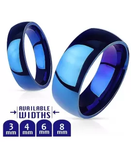 Кольцо из стали TATIC RSS-0004 классическое синее