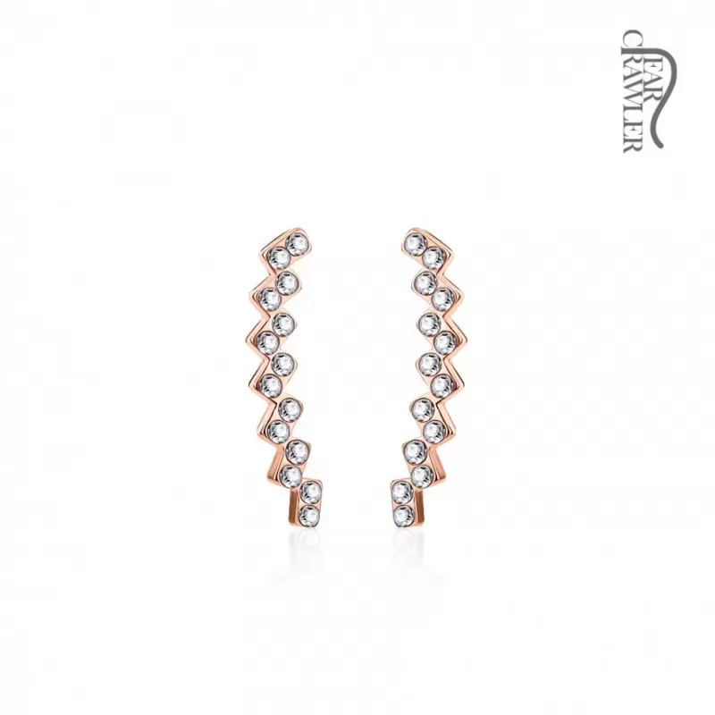 Серьги-зажимы TATIC EL-05 с фианитами