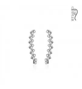 Серьги-зажимы TATIC EL-05 с фианитами