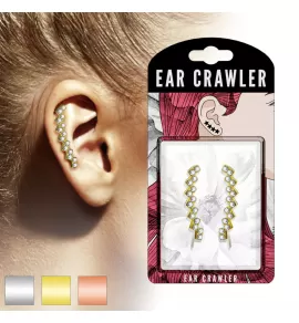 Серьги-зажимы TATIC EL-05 с фианитами