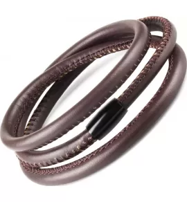 Кожаный браслет-намотка Everiot BC-MJ-1988 в три оборота