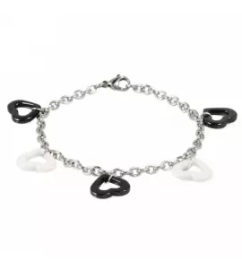 Женский браслет из стали Soul Stories B-0252412 с подвесками и сердечками