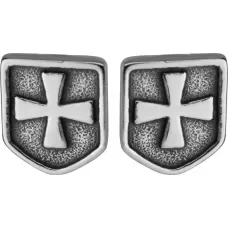 Мужские серьги-гвоздики с крестами Everiot SE-ZS-2042 стальные