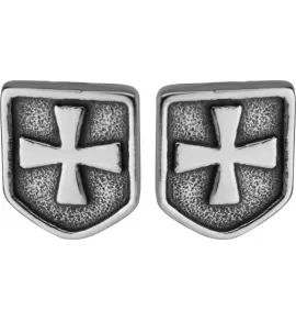 Мужские серьги-гвоздики с крестами Everiot SE-ZS-2042 стальные