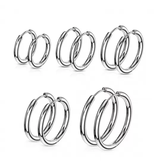 Серьги-кольца (конго) TATIC WB-SE3065 из нержавеющей стали