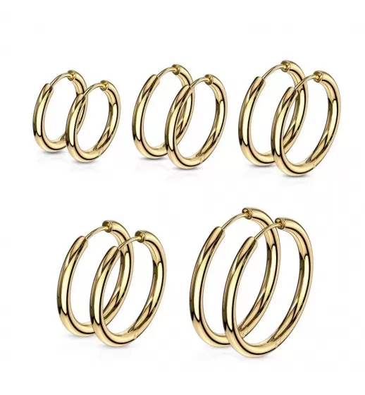 Серьги-кольца (конго) TATIC WB-SE3065 из нержавеющей стали