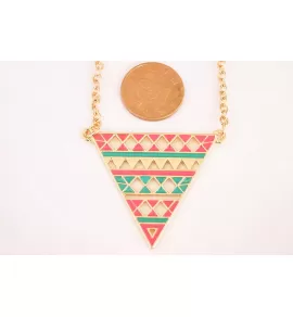 Кулон на цепочке ALCN-720-GR в этническом стиле