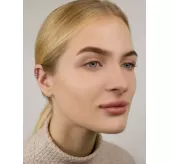 Серьга для пирсинга хеликса, хряща уха, штанга из стали PiercedFish JA10977 с фианитами