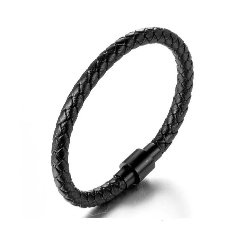 Мужской кожаный браслет Everiot BC-MJ-1986 с магнитным замком