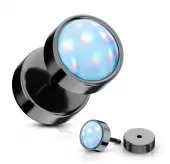 Фейк-плаг из стали PiercedFish PSFX-091-K с черным покрытием