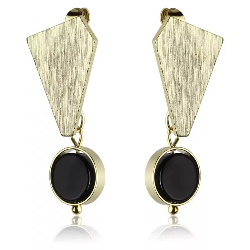 Женские висячие серьги с агатом Everiot Select SE-LNS-0008